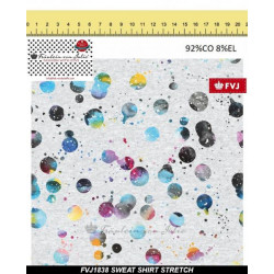 French Terry - Fräulein v. Julie Multicolor Dots